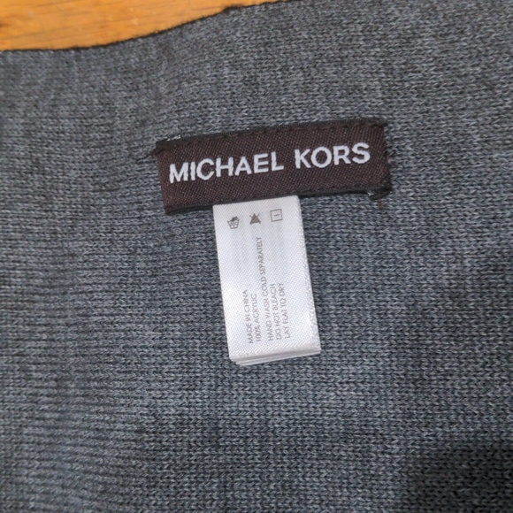Michael Kors Side Stripe Scarf Muffler - Picture 4 of 4